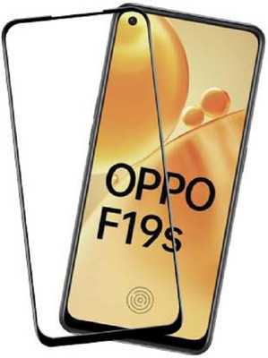 AKSHUD Edge To Edge Tempered Glass for Oppo F19s, Oppo F19(Pack of 1)