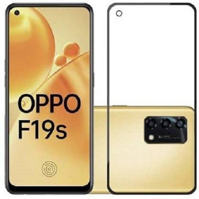 Hyper Edge To Edge Tempered Glass for OPPO F19, OPPO F19s(Pack of 1)