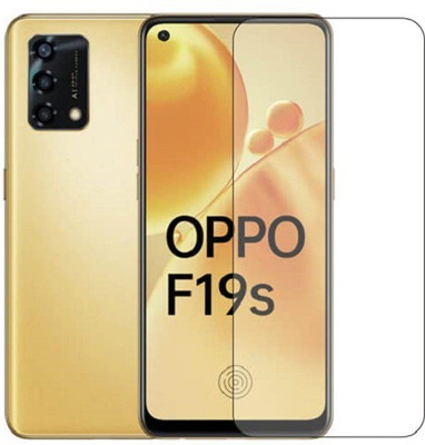 AKSHUD Tempered Glass Guard for Oppo F19s, Oppo F19(Pack of 1)