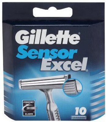 Gillette Sensor Excel ( Works With Sensor Excel Razor ) Combo Pack Of 10 X1 =10(Pack of 10)