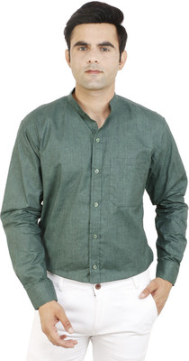 CREATARO YOUR LIFE Men Solid Casual Light Green Shirt