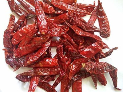 SundarLaxmi Mathania Red Chilli (Lal Mirch) Stemless - 800g (400g * 2 Packets)(2 x 400 g)