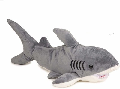 Patly Shark Animal Stuffed Soft Plush Toy and Washable Product Home Decor, Cuddle for Kids Birthday Gift Boys and Girls  - 40 cm(Grey)