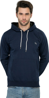 Leebonee Full Sleeve Solid Men Sweatshirt