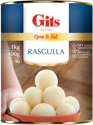 Gits Rasgulla Tin(1 kg)
