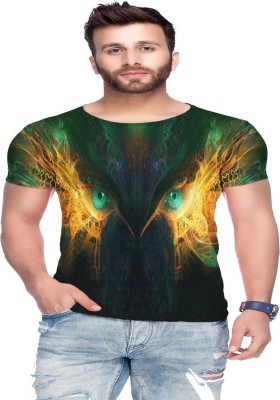 Raves Printed Men Round Neck Multicolor T-Shirt