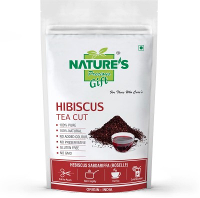 Nature's Precious Gift Hibiscus Tea Cut - 500 GRAM Hibiscus Herbal Tea Pouch(500 g)