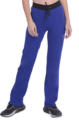 Apraa & Parma Solid Women Blue Track Pants