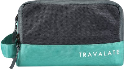 Travalate Water-Resistant Travel Toiletry Bag Shaving Kit/Pouch/Bag for Men and Women, 3 Main Compartment-Ocean Green Travel Toiletry Kit(Green)