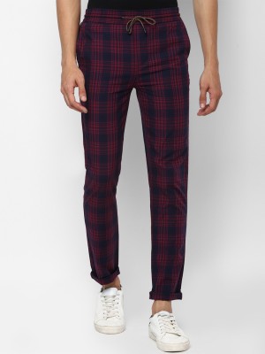 FOREVER 21 Regular Fit Men Red, Dark Blue Trousers