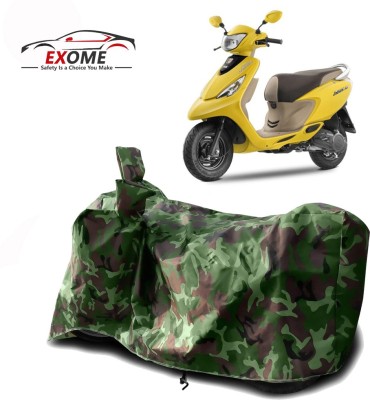 EXOME Two Wheeler Cover for TVS(Scooty Zest 110, Green)