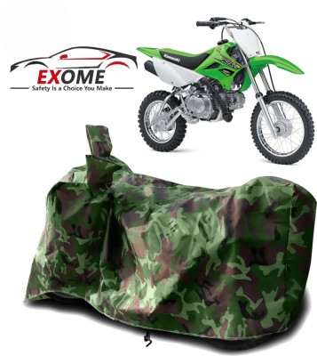 EXOME Two Wheeler Cover for Kawasaki(KLX 110, Green)