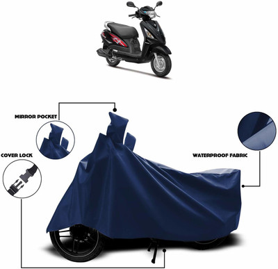 KEDIT Waterproof Two Wheeler Cover for Suzuki(Swish, Blue)