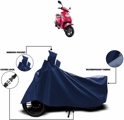 KEDIT Two Wheeler Cover for Mahindra(Flyte, Blue)
