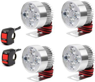 APICAL LED Fog Lamp Unit for Hero, Honda, Yamaha 4 Series Fog Lamp Motorbike LED (12 V, 20 W)(Universal For Bike, Pack of 4)