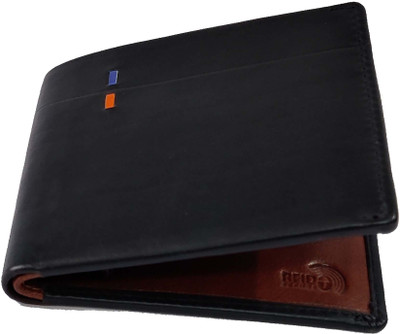 Leder Street Men Formal, Evening/Party Black Genuine Leather Wallet(9 Card Slots)