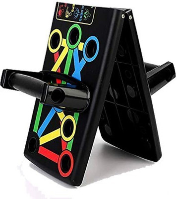 Fitaza Foldable Pushup board 29086 with Strong GripHandle for ChestPress Home&Gym Push-up Bar(Multicolor)