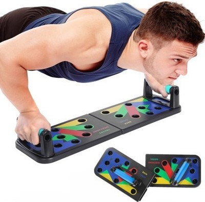 YUKI Foldable Pushup board 29055 with Strong GripHandle for ChestPress Home&Gym Push-up Bar