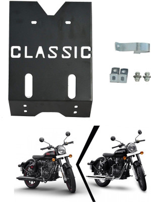Znee Smart METAL ENGINE GURAD PLATE CLASSIC 350/500 BLACK Bike Engine Guard(Royal Enfield)