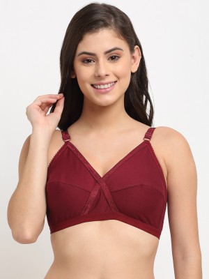 FRISKERS Women Balconette Non Padded Bra(Maroon)