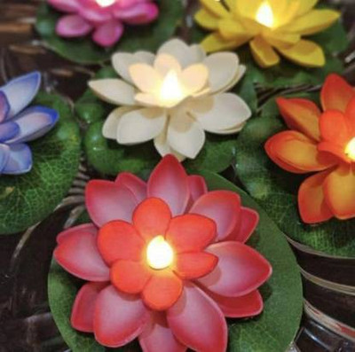 catalyst venture DIYA : 3 WHITE DIYA PACK OF 24 Plastic (Pack of 6) Table Diya Set(Height: 4 inch)