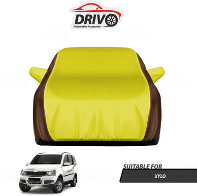 Drivo Car Cover For Mahindra Xylo (With Mirror Pockets)(Brown, Yellow)