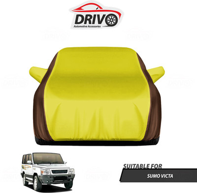 Drivo Car Cover For Tata Sumo Victa (With Mirror Pockets)(Brown, Yellow)