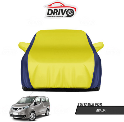 Drivo Car Cover For Nissan Evalia (With Mirror Pockets)(Blue, Yellow)