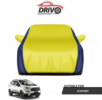 Drivo Car Cover For Ford Ecosport (With Mirror Pockets)(Blue, Yellow)