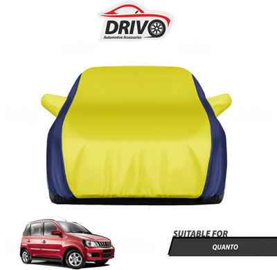 Drivo Car Cover For Mahindra Quanto (With Mirror Pockets)(Blue, Yellow)