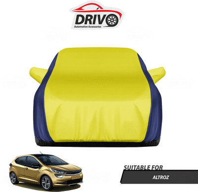 Drivo Car Cover For Tata Altroz (With Mirror Pockets)(Blue, Yellow)