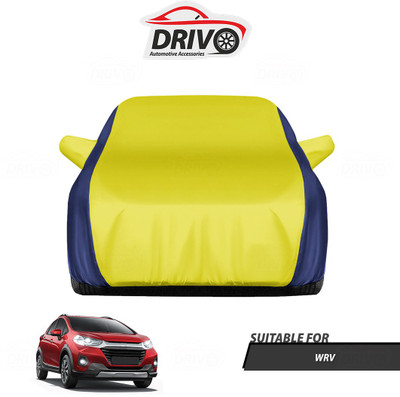 Drivo Car Cover For Honda WRV (With Mirror Pockets)(Blue, Yellow)