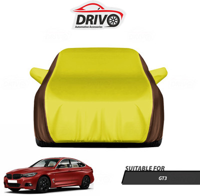 Drivo Car Cover For BMW 3 Series GT (With Mirror Pockets)(Brown, Yellow)