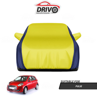 Drivo Car Cover For Renault Pulse (With Mirror Pockets)(Blue, Yellow)