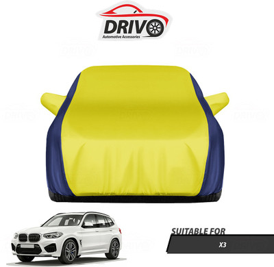 Drivo Car Cover For BMW X3 (With Mirror Pockets)(Blue, Yellow)