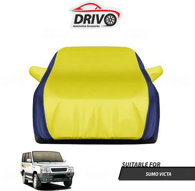 Drivo Car Cover For Tata Sumo Victa (With Mirror Pockets)(Blue, Yellow)