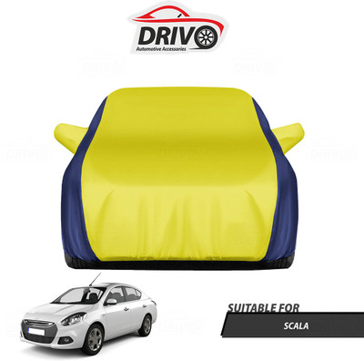 Drivo Car Cover For Renault Scala (With Mirror Pockets)(Blue, Yellow)