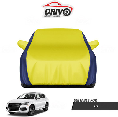 Drivo Car Cover For Audi Q5 (With Mirror Pockets)(Blue, Yellow)