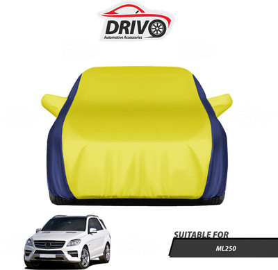 Drivo Car Cover For Mercedes Benz ML250 (With Mirror Pockets)(Blue, Yellow)