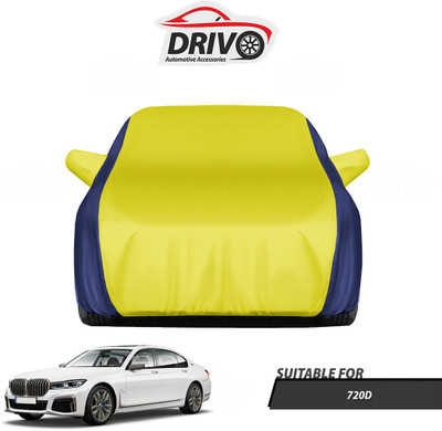 Drivo Car Cover For BMW 720D (With Mirror Pockets)(Blue, Yellow)
