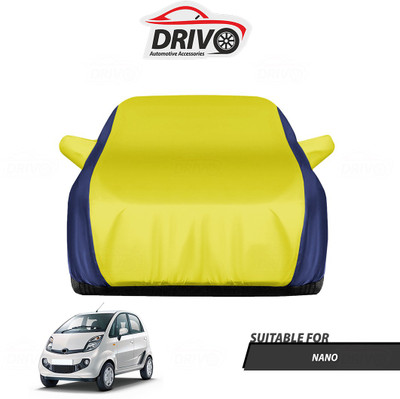 Drivo Car Cover For Tata Nano (With Mirror Pockets)(Blue, Yellow)