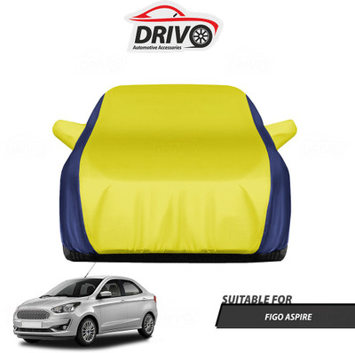 Drivo Car Cover For Ford Figo Aspire (With Mirror Pockets)(Blue, Yellow)