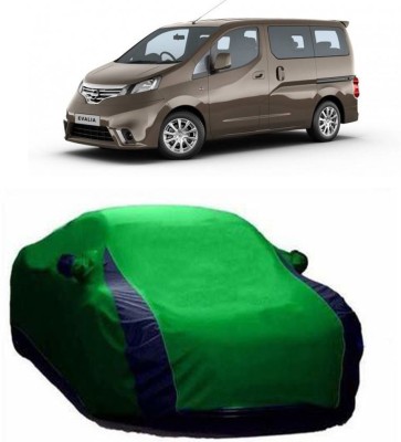 Ascension Car Cover For Nissan Evalia (With Mirror Pockets)(Green, Blue)