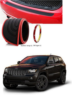 PECUNIA Rubber Car Door Guard(Black, Red, Pack of 1, Hyundai, Universal For Car)