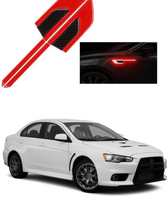 XZRTZ Plastic Car Door Guard(Red, Pack of 4, Mitsubishi, Lancer)