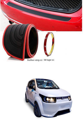 PECUNIA Rubber Car Door Guard(Black, Red, Pack of 1, Mahindra, Universal For Car)