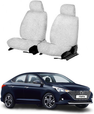 Chiefride Cotton Car Seat Cover For Hyundai Verna Fluidic(Front Detachable Headrest, Without Back Seat Arm Rest, 5 Seater)