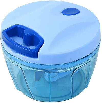 ZESTBUY Multipurpose Manual Vegetable, Dry Fruit and Onion Handy Chopper and Quick Cutter Machine for Kitchen with 3 Stainless Steel Blade, 350ml, Set of 1 Vegetable & Fruit Chopper(1 Chopper)