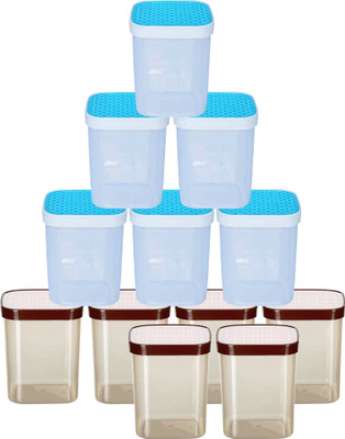 KUBER INDUSTRIES Plastic Grocery Container  - 1500 ml(Pack of 12, Multicolor)