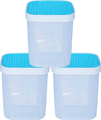 KUBER INDUSTRIES Plastic Grocery Container  - 1500 ml(Pack of 3, Blue)